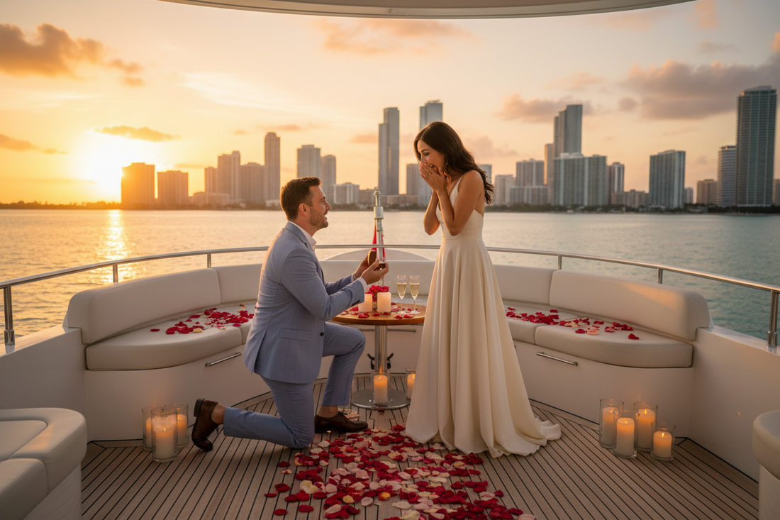 Private Yacht Proposal Miami: A Romantic Way to Pop the Question