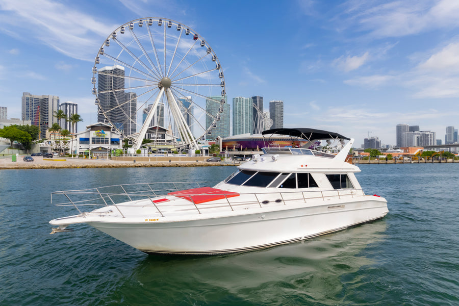 The Blossom III 65ft yacht rental in Miami on Biscayne Bay