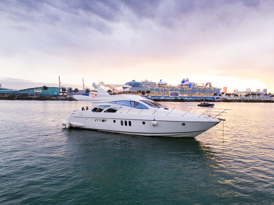 The Dream II 45ft yacht rental in Miami on Biscayne Bay