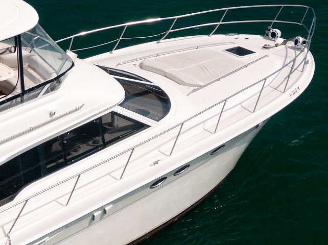The Navigator 55ft Miami yacht charter for sandbar and sunset cruises