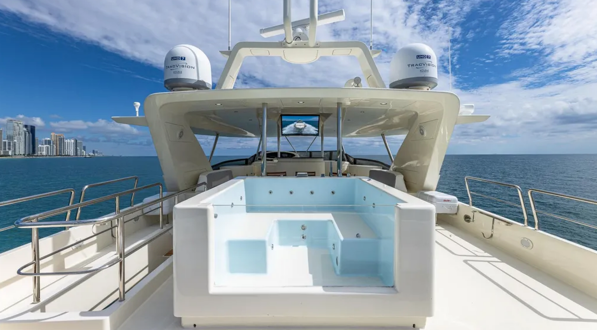 The BearPaw 110ft boat charter near Miami for birthdays and celebrations