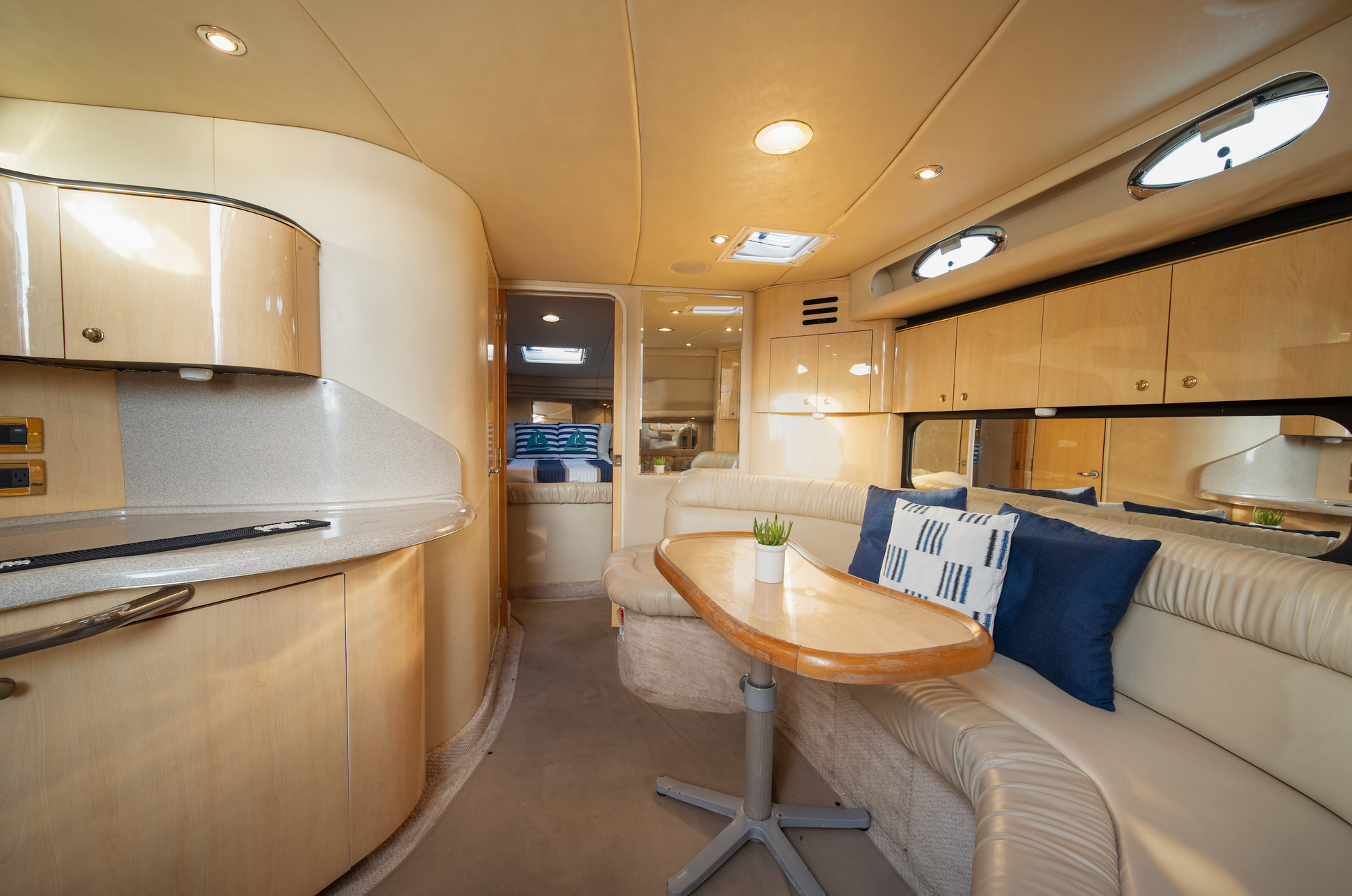 45ft luxury yacht rental Miami with skyline views