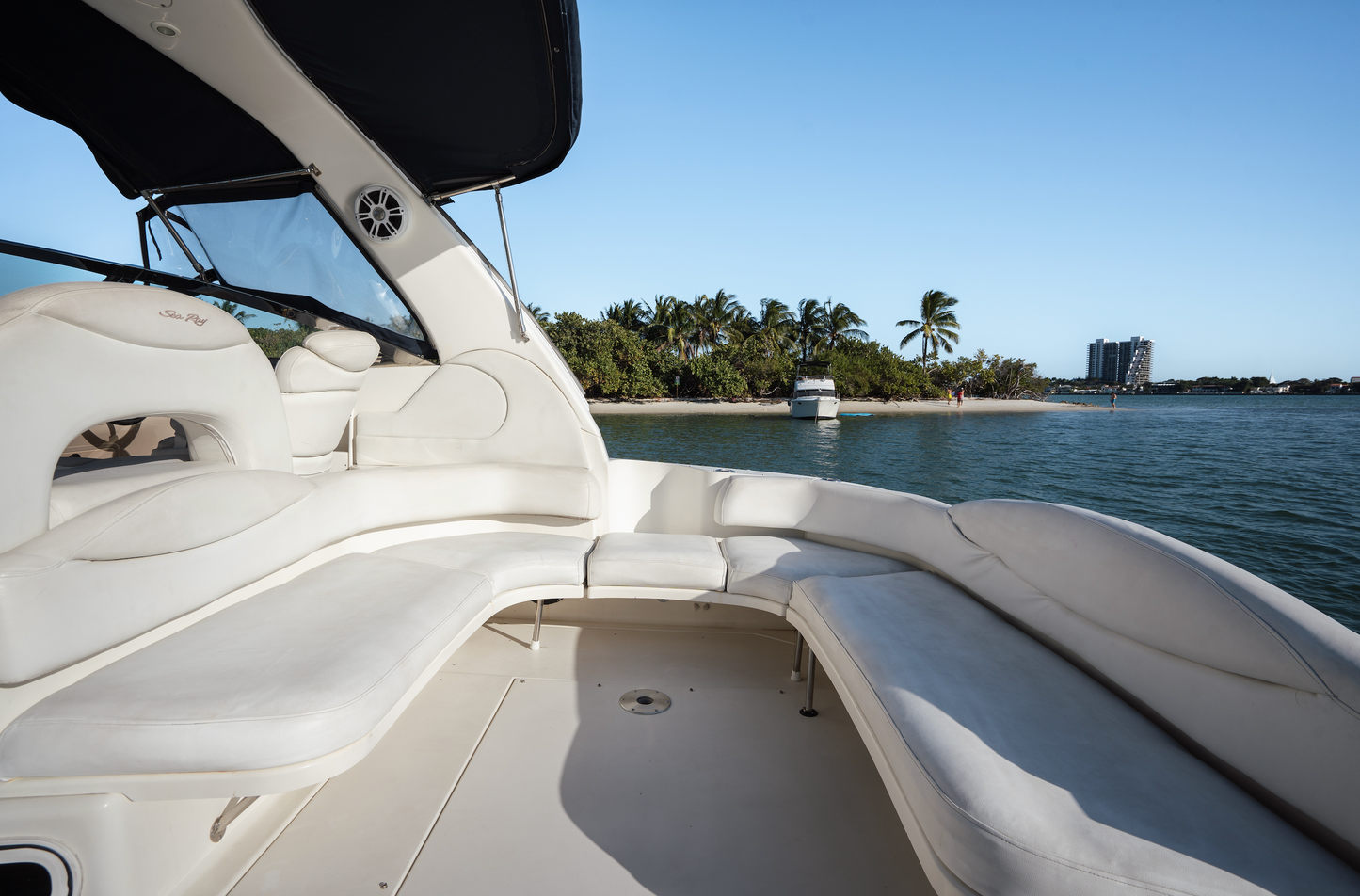 Private The Gem 45ft yacht rental Miami for special occasions