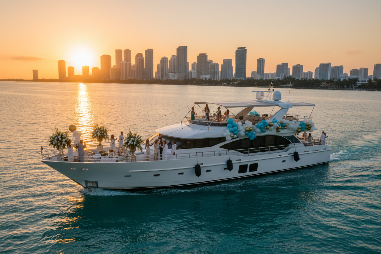 Birthday Yacht Rental Miami private yacht charter in Miami